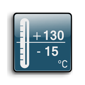 Working temperature from -15C up to +130C